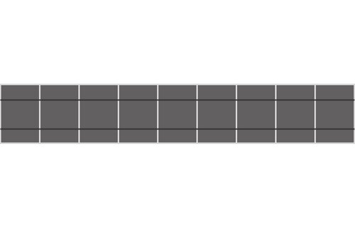 Solar Construct Pannendak Portrait 1 rij van 9 panelen
