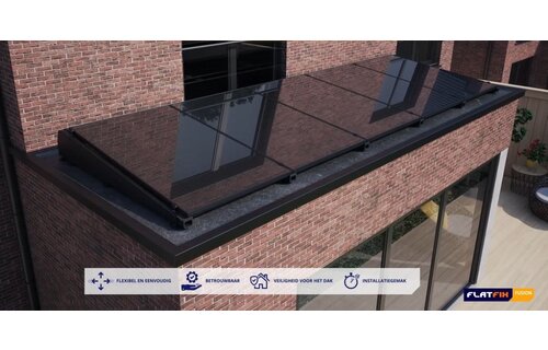 Flatfix Fusion  5 rijen van 6 panelen Portrait Zwart