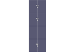 Flatfix Fusion 4 Rijen van 1 dakje Oost/West Opstelling (8 panelen) landscape