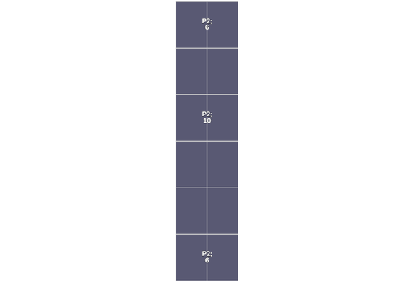 Flatfix Fusion 6 Rijen van 1 dakje Oost/West Opstelling (12 panelen) landscape