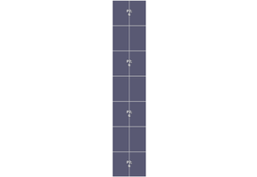Flatfix Fusion 7 Rijen van 1 dakje Oost/West Opstelling (14 panelen) landscape