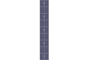 Flatfix Fusion 9 Rijen van 1 dakje Oost/West Opstelling (18 panelen) landscape