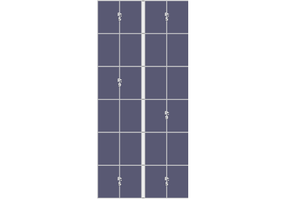 Flatfix Fusion (2x) 6 Rijen van 1 dakje Oost/West Opstelling (24 panelen) landscape
