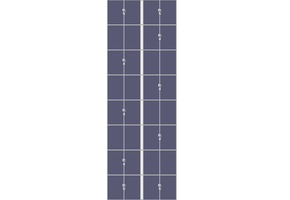 Flatfix Fusion (2x) 8 Rijen van 1 dakje Oost/West Opstelling (32 panelen) landscape