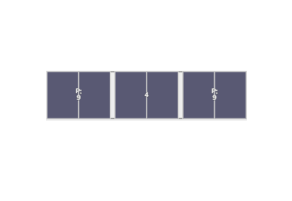 Flatfix Fusion (3x) 1 Rij van 1 dakje Oost/West Opstelling (6 panelen) landscape
