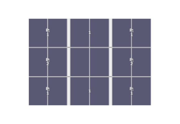 Flatfix Fusion (3x) 3 Rijen van 1 dakje Oost/West Opstelling (18 panelen) landscape