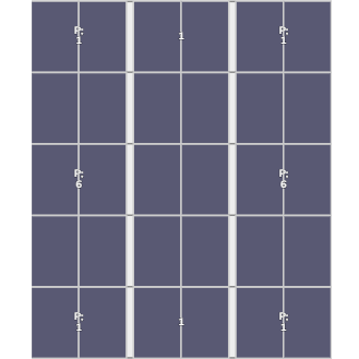 Flatfix Fusion (3x) 5 Rijen van 1 dakje Oost/West Opstelling (30 panelen) landscape