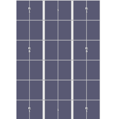 Flatfix Fusion (3x) 6 Rijen van 1 dakje Oost/West Opstelling (36 panelen) landscape