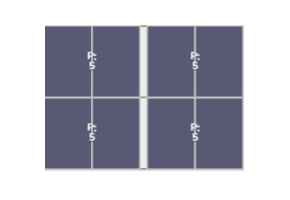 Flatfix Fusion (2x) 2 Rijen van 1 dakje Oost/West Opstelling (8 panelen) landscape