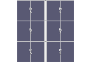 Flatfix Fusion (2x) 3 Rijen van 1 dakje Oost/West Opstelling (12 panelen) landscape