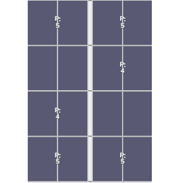 Flatfix Fusion (2x) 4 Rijen van 1 dakje Oost/West Opstelling (16 panelen) landscape