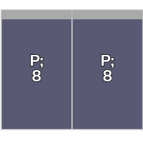 Flatfix Fusion 1 rij van 2 panelen Portrait Zwart