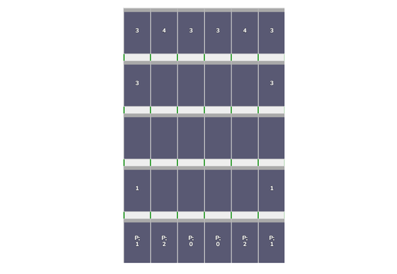 Flatfix Fusion  5 rijen van 6 panelen Portrait Zwart