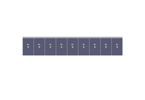 Flatfix Fusion 1 rij van 9 panelen Portrait Zwart