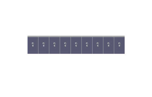 Flatfix Fusion 1 rij van 9 panelen Portrait Zwart