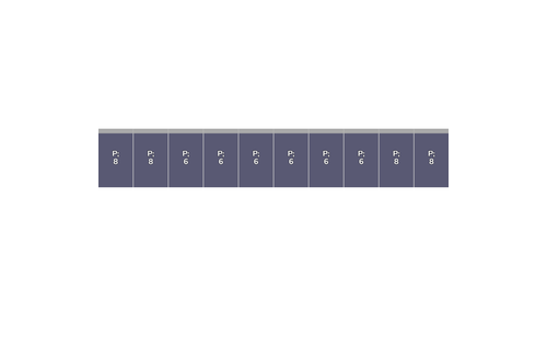 Flatfix Fusion 1 rij van 10 panelen Portrait Zwart