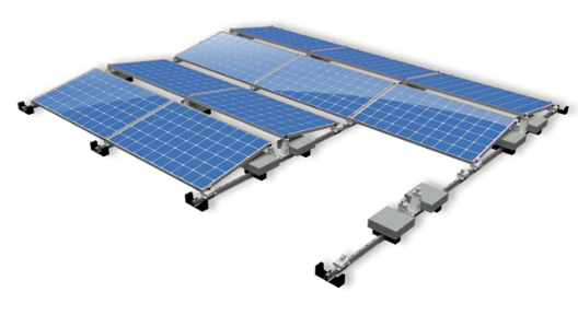 Van der Valk 5 Rijen van 1 dakje Oost/West Opstelling (10 panelen) landscape