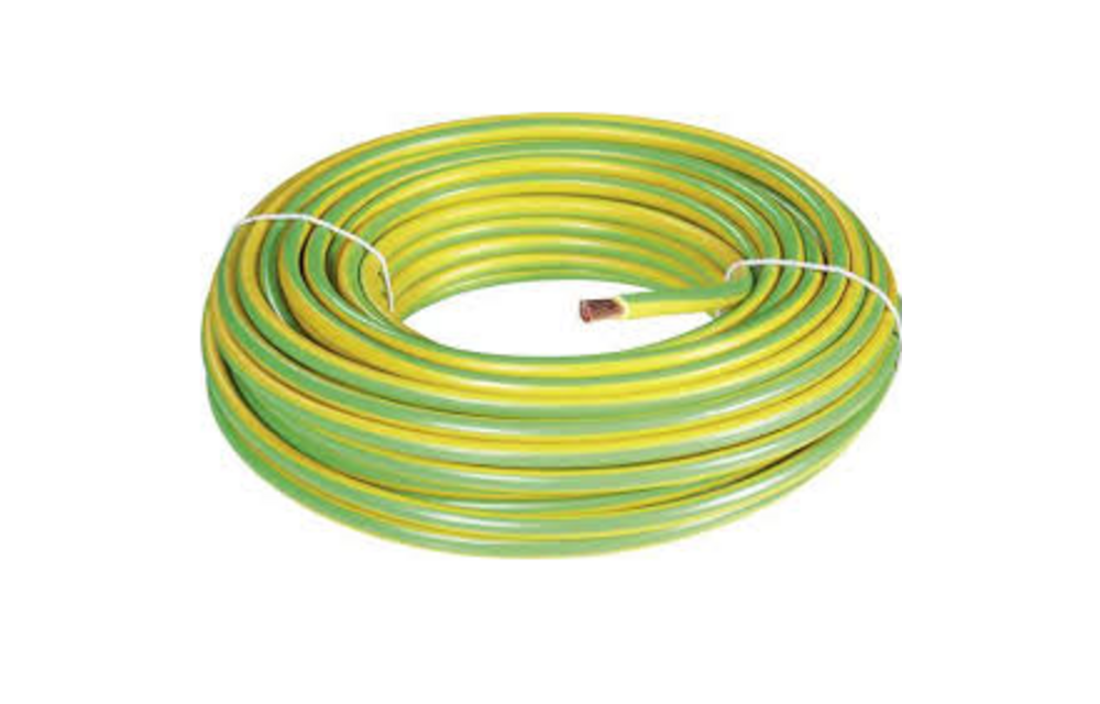 Aardingskabel H07V2-K 4mm2 Geel / Groen Vertind per meter