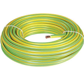Aardingskabel H07V2-K 4mm2 Geel / Groen Vertind per meter