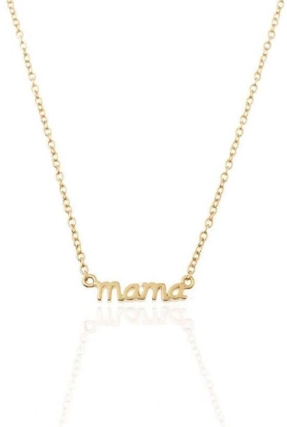 mama ketting goud klein
