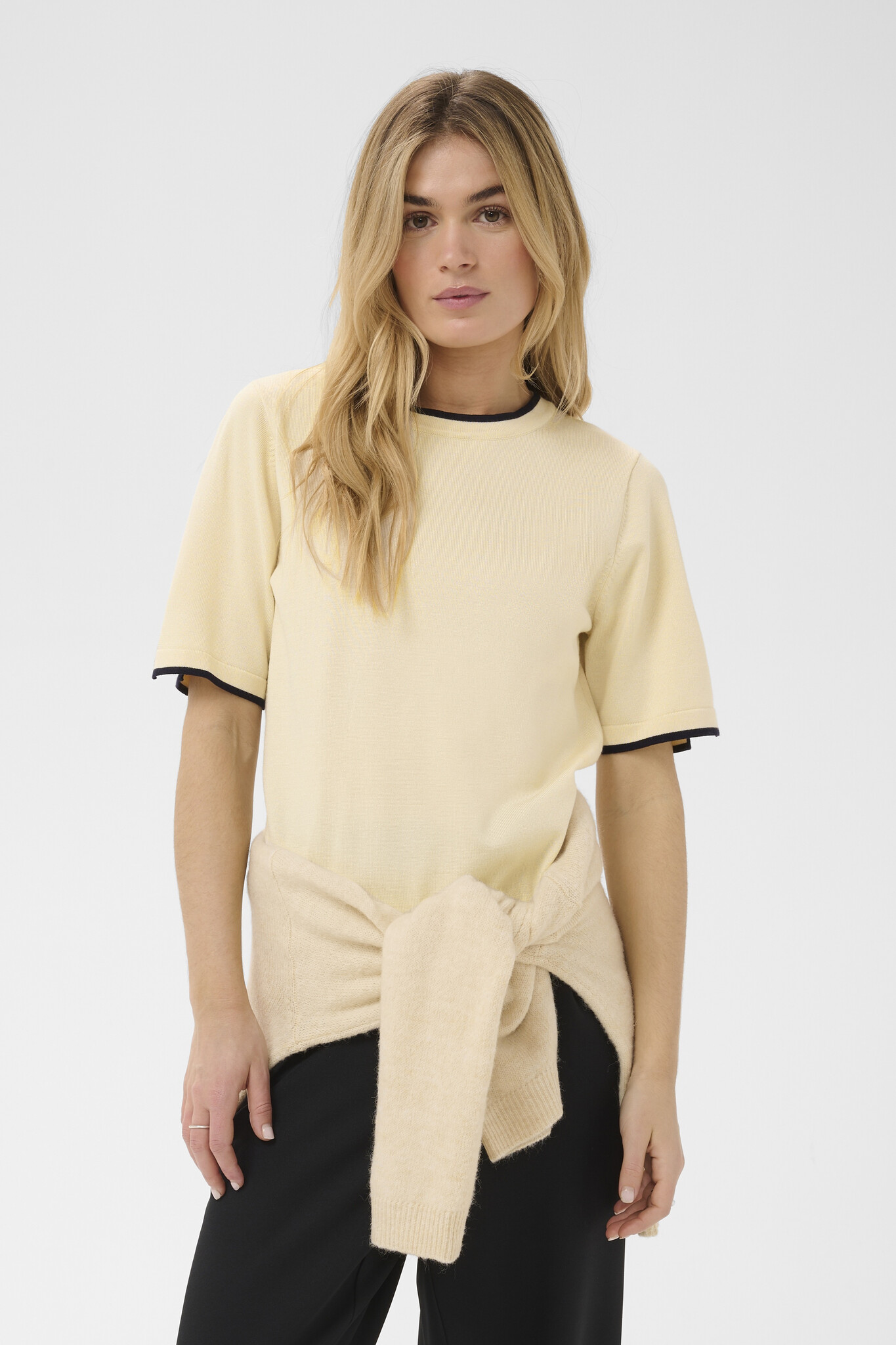 mila contrast stripe pullover-2