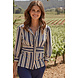 G-maxx Blouse mouna zand marineblauw 014605 G-maxx Blouse mouna zand marineblauw 014605