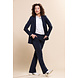 &Co woman Travel broek penelope flare navy &Co woman Travel broek penelope flare navy