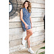 Zoso Travel jurk lisa navy ocean blue 233 Zoso Travel jurk lisa navy ocean blue 233