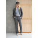 Zizo Broek sezzco l34 pinstripe grey d2 Zizo Broek sezzco l34 pinstripe grey d2