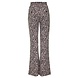 Mi Piace Travel broek flared taupe leopard 202089 Mi Piace Travel broek flared taupe leopard 202089