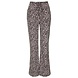 Mi Piace Travel broek flared taupe leopard 202089 Mi Piace Travel broek flared taupe leopard 202089
