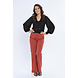 Mi Piace Travel broek flared rust 202089 Mi Piace Travel broek flared rust 202089