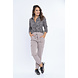 Mi Piace Travel blouse taupe leopard 60840 Mi Piace Travel blouse taupe leopard 60840
