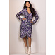 &Co woman Jurk lessy random ikat purple dr241 &Co woman Jurk lessy random ikat purple dr241