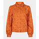 EsQualo Blouse basic flower pumpkin 15727 EsQualo Blouse basic flower pumpkin 15727