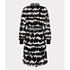 EsQualo Jurk ribbed cuff absolute illusion print 14709 EsQualo Jurk ribbed cuff absolute illusion print 14709