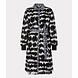 EsQualo Jurk ribbed cuff absolute illusion print 14709 EsQualo Jurk ribbed cuff absolute illusion print 14709