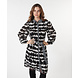 EsQualo Jurk ribbed cuff absolute illusion print 14709 EsQualo Jurk ribbed cuff absolute illusion print 14709