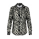 Elvira Casuals Blouse feline zebra print 23-033 Elvira Casuals Blouse feline zebra print 23-033