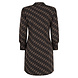 Zoso Travel jurk annelies brown black 235 Zoso Travel jurk annelies brown black 235