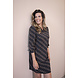 Zoso Travel jurk annelies brown black 235 Zoso Travel jurk annelies brown black 235