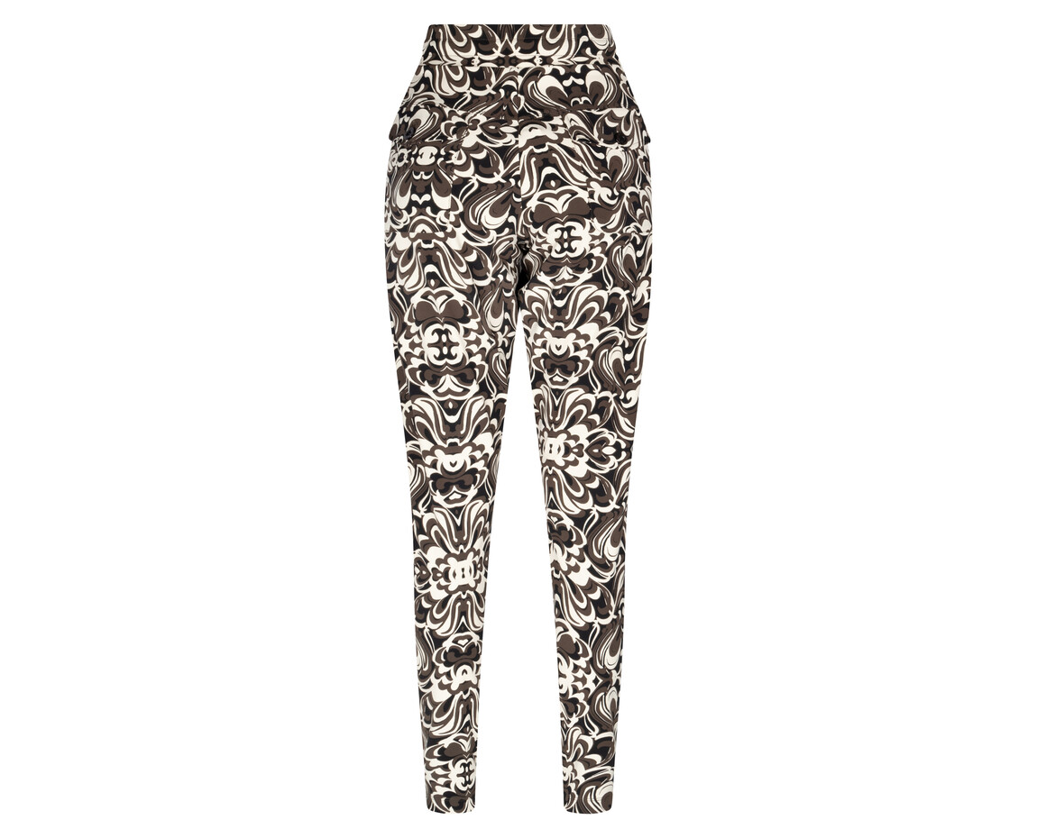 Zoso Travel broek olivia brown black 235 Zoso Travel broek olivia brown black 235