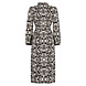 Zoso Travel jurk nina brown black 235 Zoso Travel jurk nina brown black 235