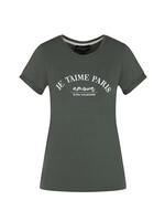 Elvira Casuals T-shirt paris army green 24-001