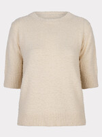 EsQualo Sweater hairy s/slve light sand 02001