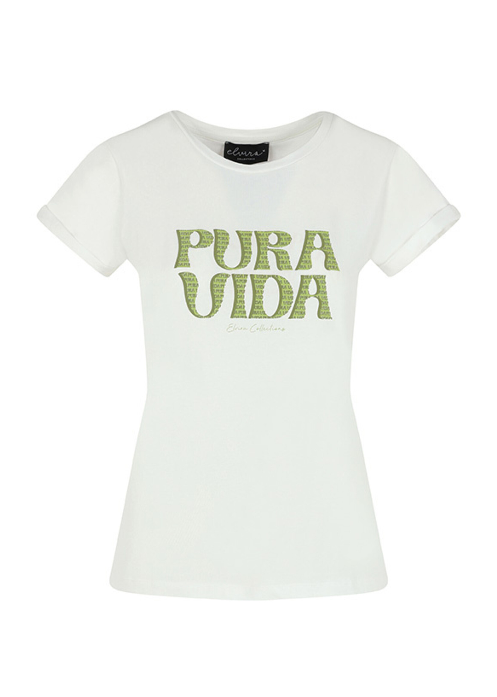 Elvira Casuals T-shirt pam offwhite 24-021