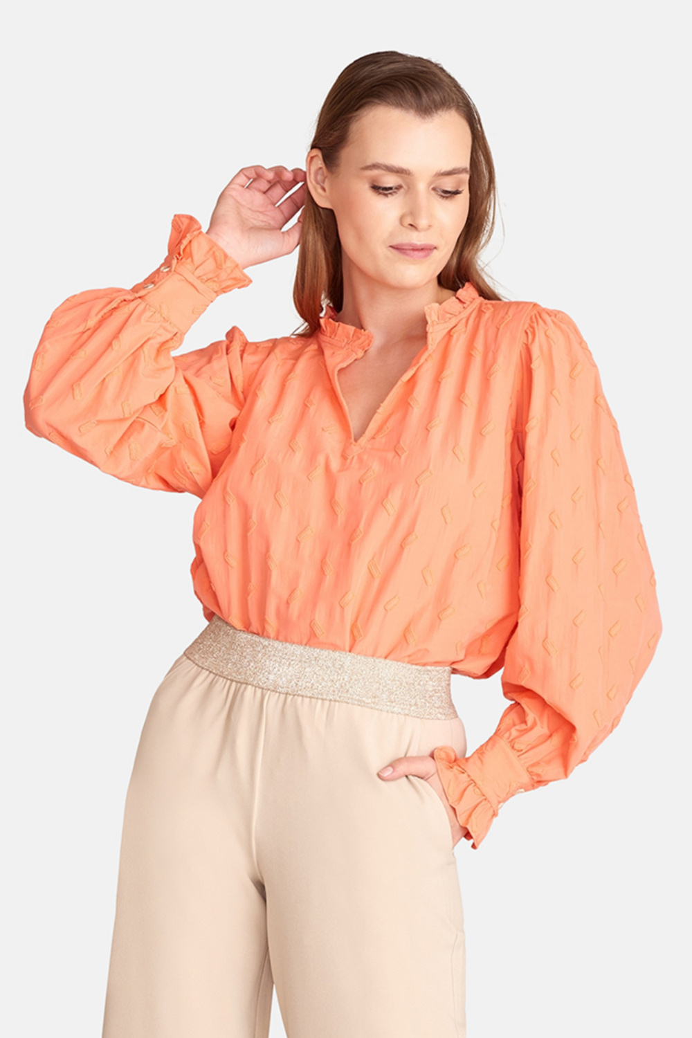 Broek hester boho apricot d3 