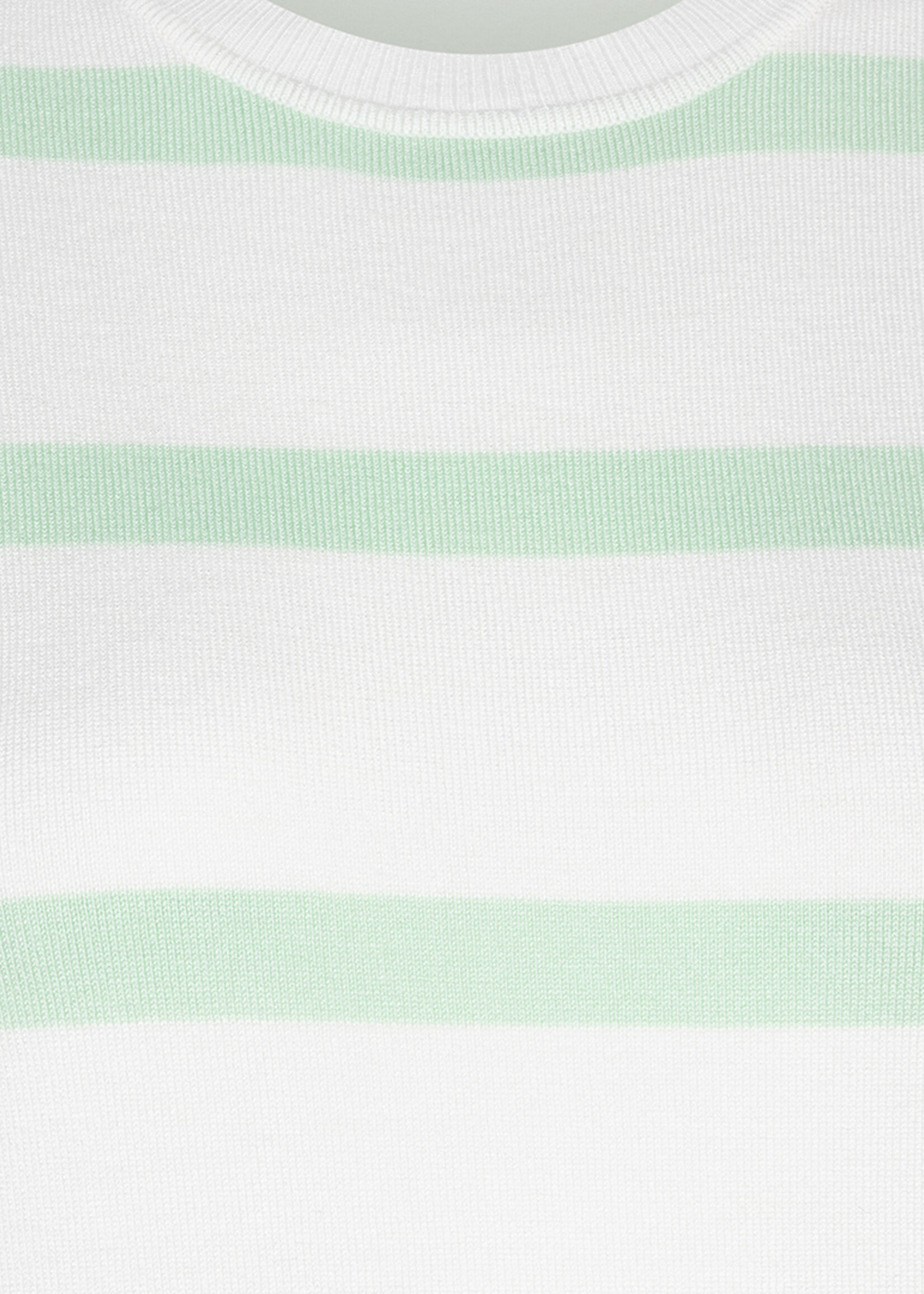 EsQualo Sweater stripes pistache 07025