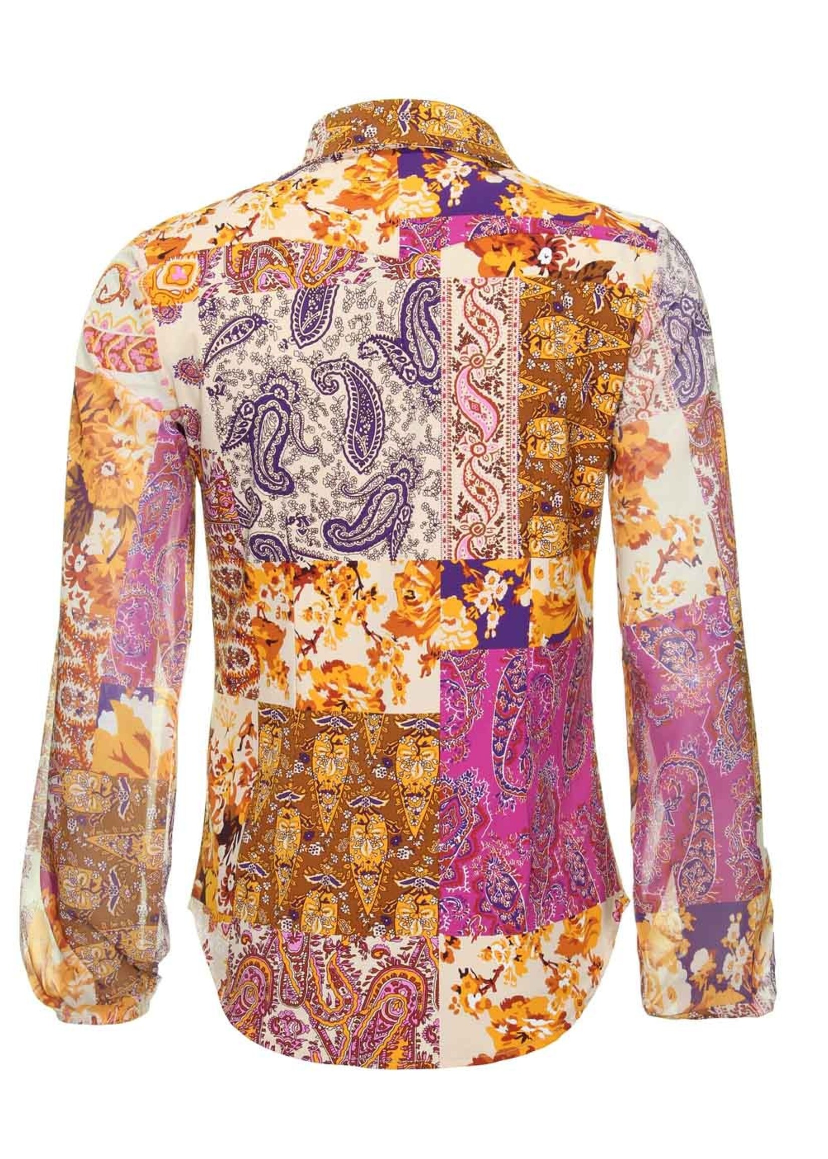 Mi Piace Travel blouse patchwork paisley 202403
