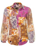 Mi Piace Travel blouse patchwork paisley 202403